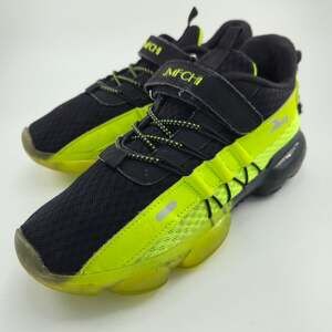 JMFCHI Fangfiup Women's Size 8.5 Black Lime Green Sneakers